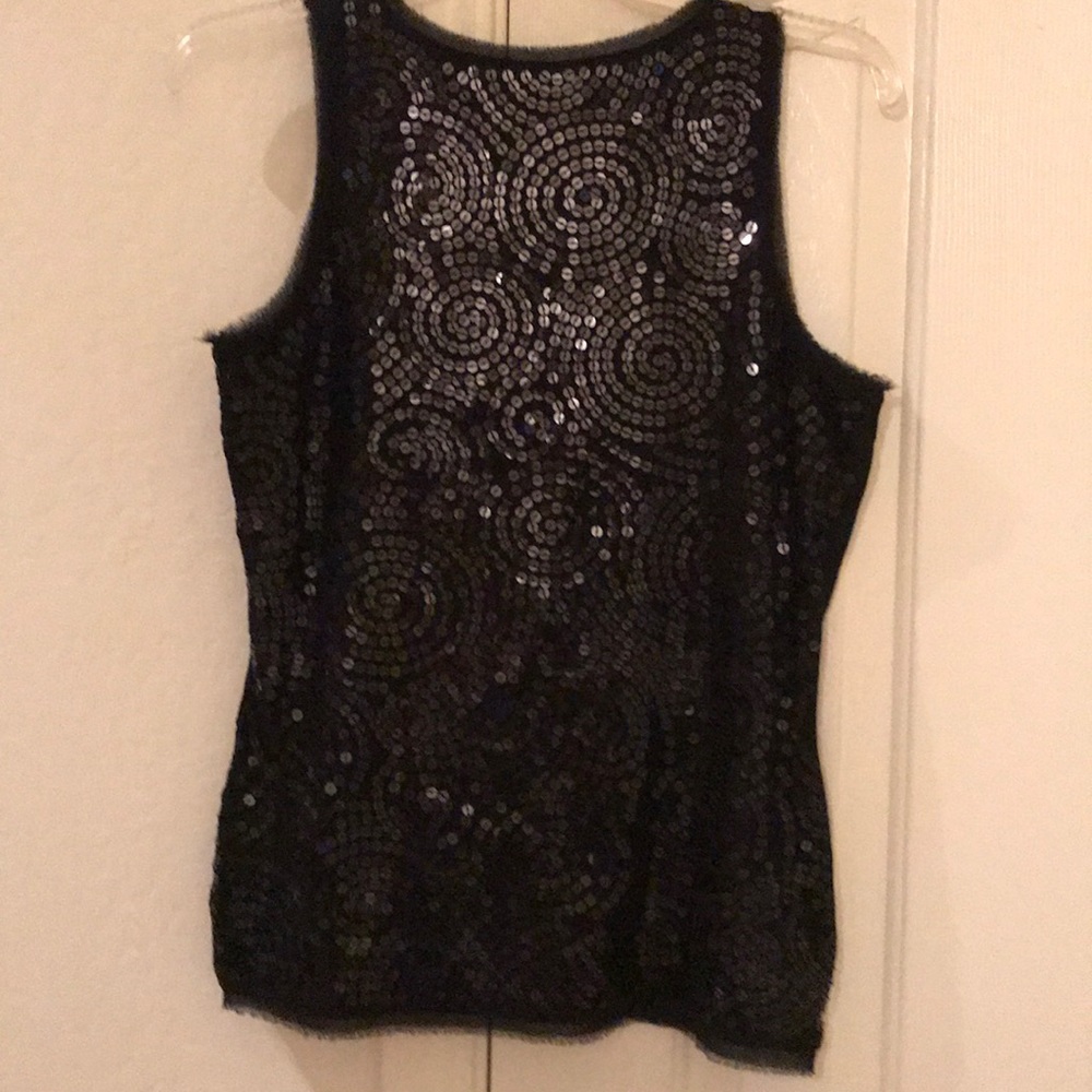 White House Black Market sequined top. Like new.